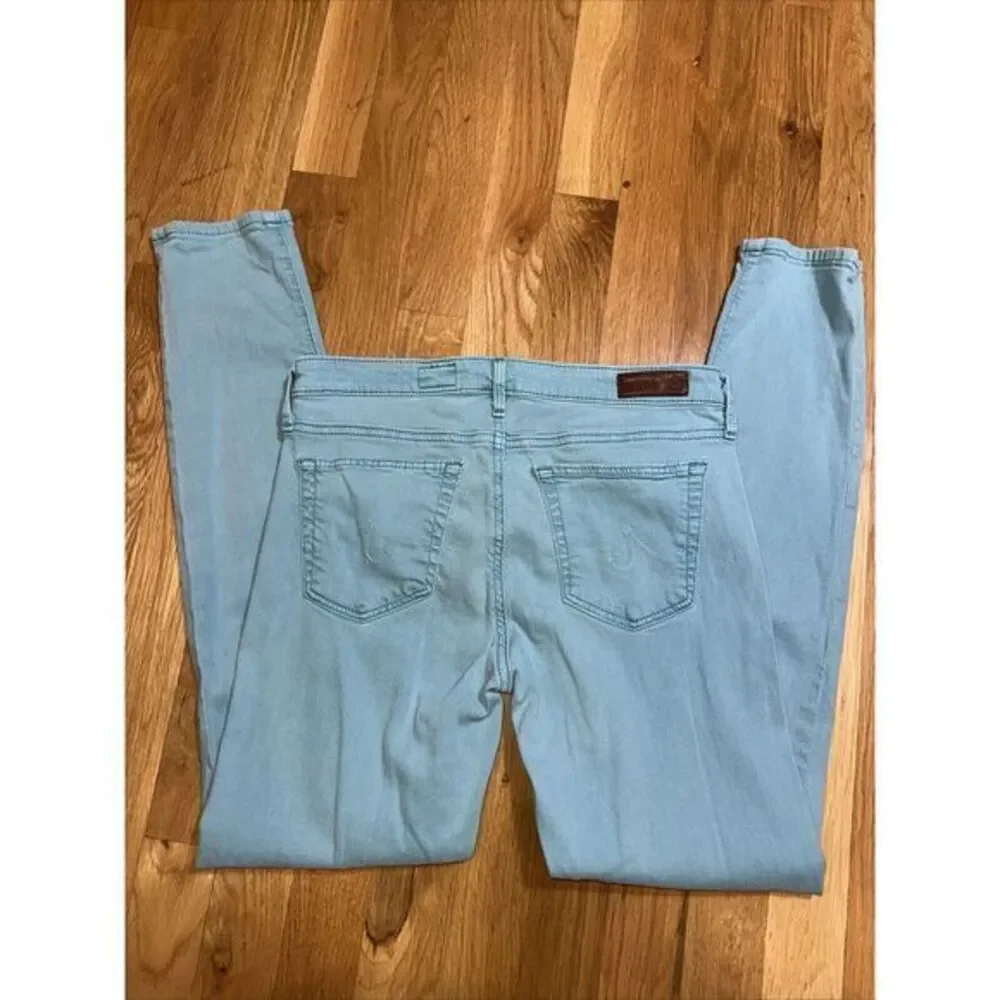 AG Adriano Goldschmied The Stevie Ankle Mint Green Jeans Slim Straight 26x28‎